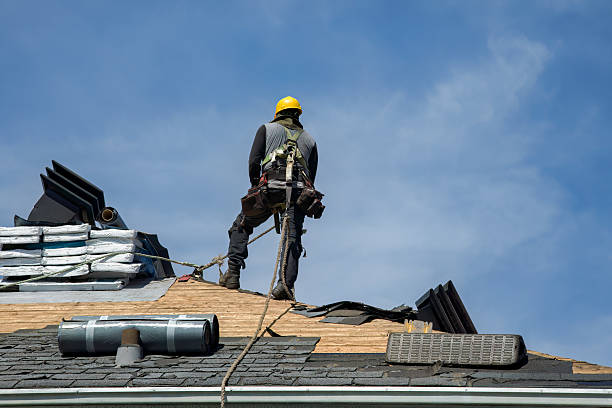 Professional Roofing technician working in South Dartmouth, MA